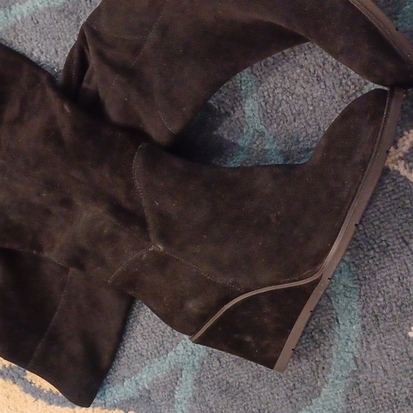 NEW Antonio Melani's Maesyn Black Oiled Tall Leather Boots SZ 6.5 - Picture 7 of 10